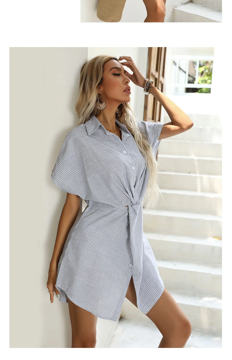 Wholesale Women T-Shirt Dress Sexy Tunic Loose Casual Dress