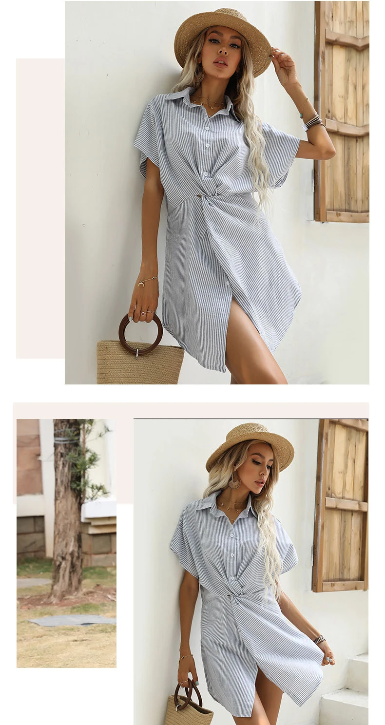 Wholesale Women T-Shirt Dress Sexy Tunic Loose Casual Dress