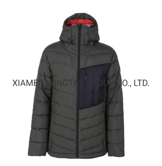 Moda masculina Casaco de inverno Jaqueta acolchoada Puffer Jaqueta esportiva Outerwear OEM